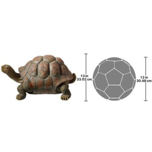 Design Toscano QM19644 26 Inch the Cagey Tortoise Statue