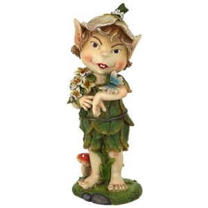 Design Toscano QM20416 5 Inch Pixie Perry Elfin Gnome Statue