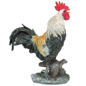 Design Toscano QM210951 7 1/2 Inch Cock a Doodle Do Rooster Statue