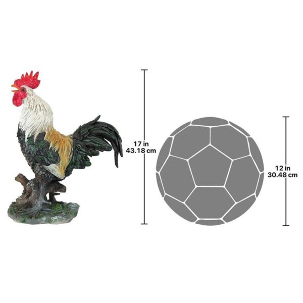 Design Toscano QM210951 7 1/2 Inch Cock a Doodle Do Rooster Statue