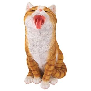 Design Toscano QM2158270 7 1/2 Inch Lazy Daze Kitty Yawning Cat Statue