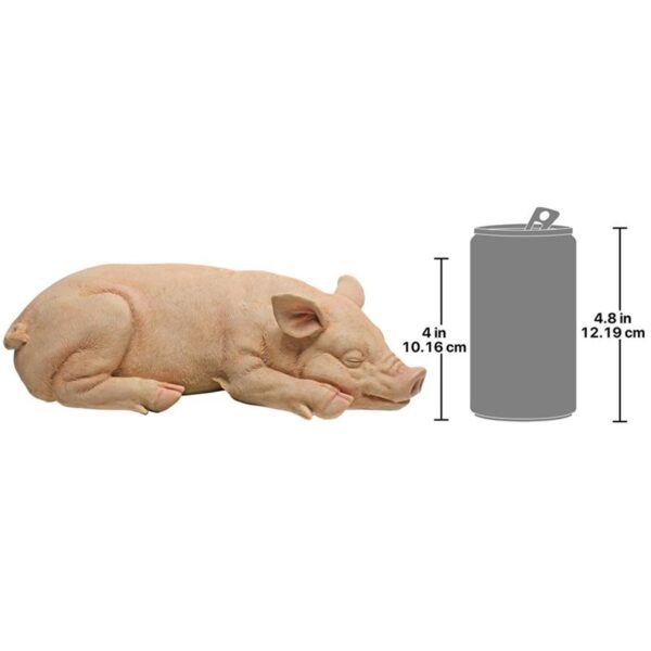 Design Toscano QM224171 6 Inch Sandman the Piggy Sleeping Pig Statue