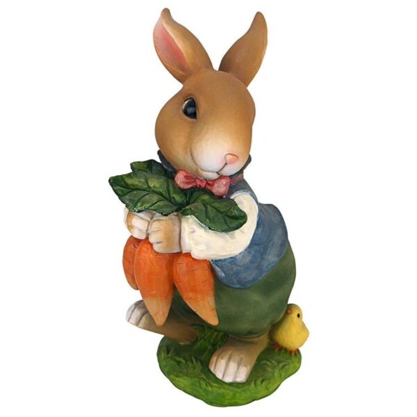 Design Toscano QM226181 7 Inch Bunny Hop Father Rabbit Statue