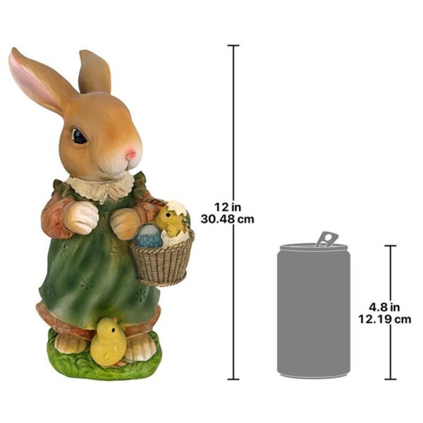 Design Toscano QM226182 7 Inch Bunny Hop Mother Rabbit Statue