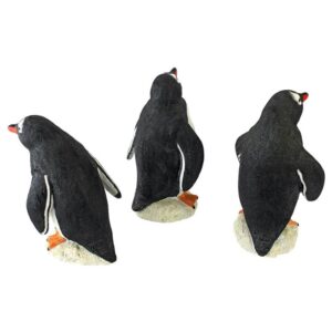 Design Toscano QM2335300 4 Inch Baby Penguin Statues, Set of 3