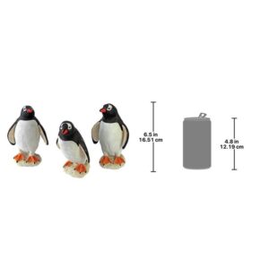 Design Toscano QM2335300 4 Inch Baby Penguin Statues, Set of 3