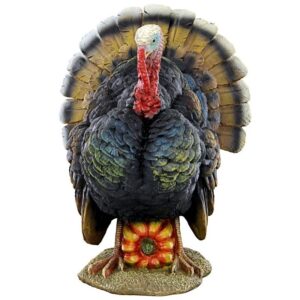 Design Toscano QM2373100 10 Inch North American Turkey Statue