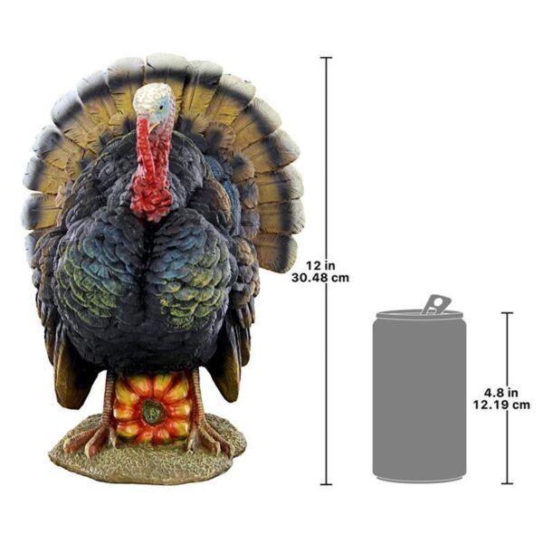 Design Toscano QM2373100 10 Inch North American Turkey Statue