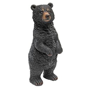 Design Toscano QM24216001 4 Inch Standing Bear Statue - Black