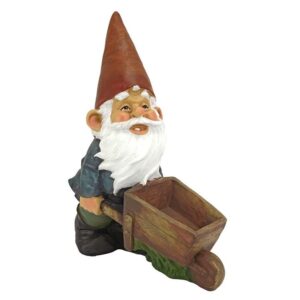 Design Toscano QM2433000 5 Inch Wheelbarrow Willie Garden Gnome Statue