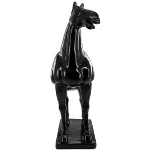 Design Toscano QM2658410 17 1/2 Inch Black Tang Horse Statue