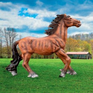 Design Toscano QM2659600 7 Inch Unbridled Running Mustang Statue