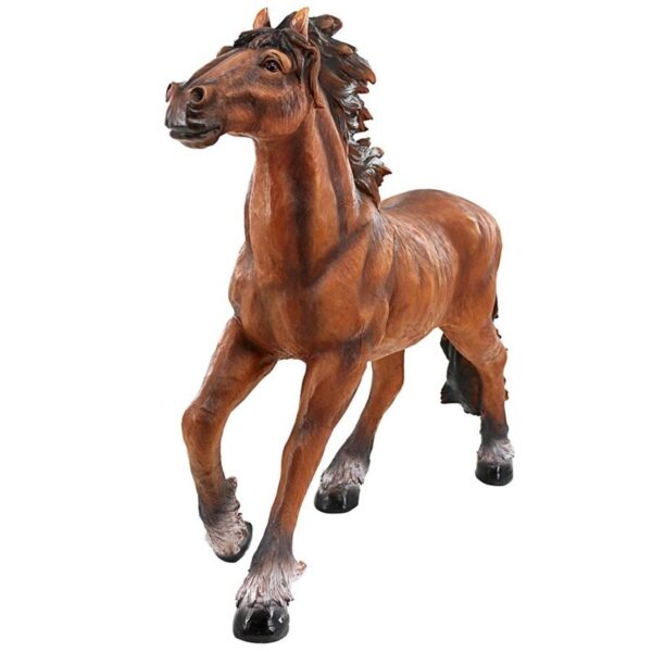 Design Toscano QM2659600 7 Inch Unbridled Running Mustang Statue