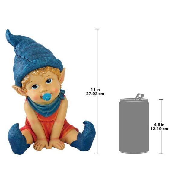 Design Toscano QM2693470 8 Inch Archibald The Baby Gnome Statue