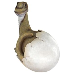 Design Toscano QM2727800 10 1/2 Inch Baby Brachiosaurus Dino Egg Statue