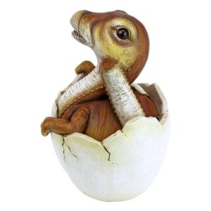 Design Toscano QM2727900 4 Inch Baby Raptor Dino Egg Statue