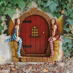 Design Toscano QM2757000 10 1/2 Inch The Enchanted Portal Fairy Door Plaque