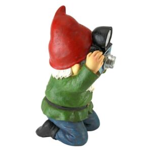 Design Toscano QM2779900 6 Inch Smile for Me Solar Gnome Statue