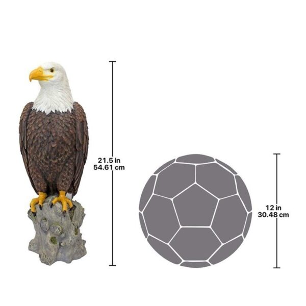 Design Toscano QM2810400 7 1/2 Inch Majestic Mountain Eagle Garden Statue