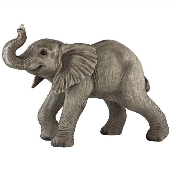 Design Toscano QM2849100 28 1/2 Inch Eshe Exuberant Elephant Garden Statue