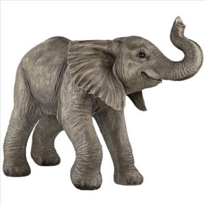 Design Toscano QM2849100 28 1/2 Inch Eshe Exuberant Elephant Garden Statue