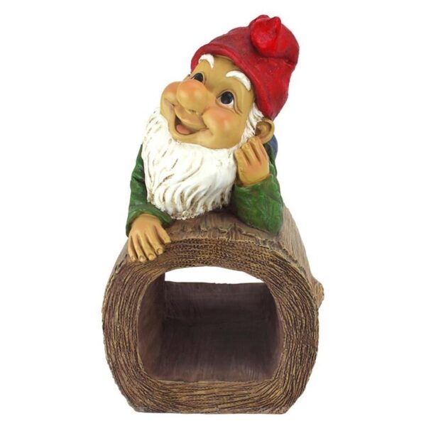 Design Toscano QM2864400 6 Inch Stormie the Gnome Rain Gutter