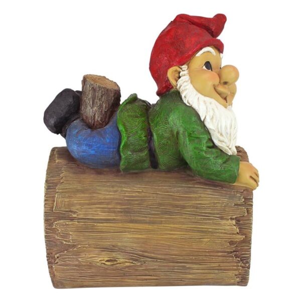 Design Toscano QM2864400 6 Inch Stormie the Gnome Rain Gutter