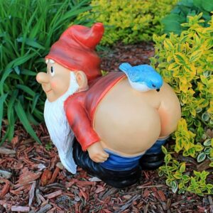 Design Toscano QM2872400 12 Inch Large Loonie Moonie Gnome