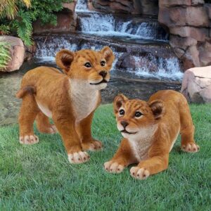 Design Toscano QM28728 8 Inch Ahaggar Lion Cub Statue