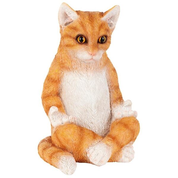 Design Toscano QM2936400 6 Inch Zen Kitty Meditating Cat Statue