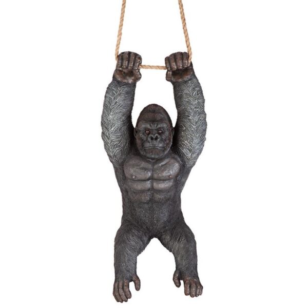 Design Toscano QM2958300 10 1/2 Inch Gorilla Hanging from Rope