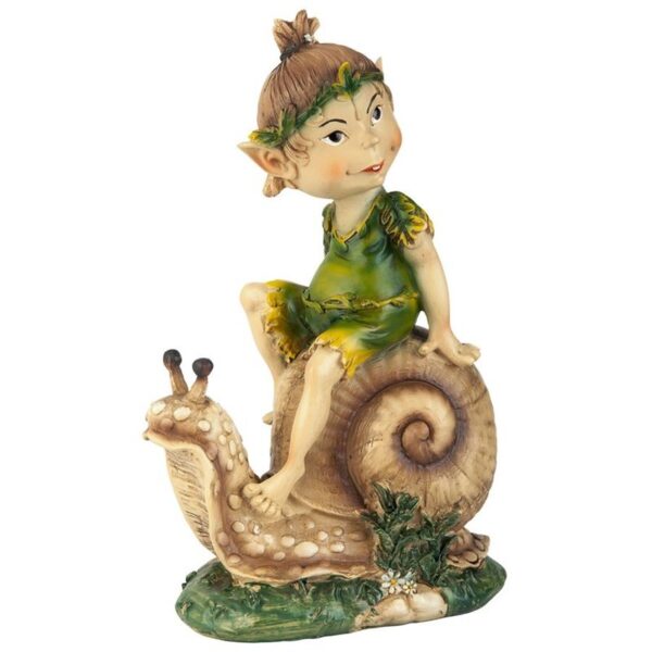 Design Toscano QM414001 6 1/2 Inch Pixie Pete Elfin Gnome Statue