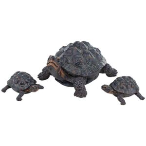 Design Toscano QM6440420 8 Inch Turtle Tribe Garden Statues