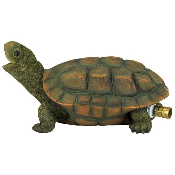 Design Toscano QM75110551 9 1/2 Inch Sprinkle the Turtle Piped Spitter Statue