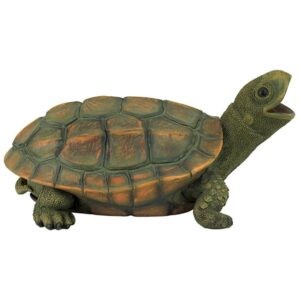 Design Toscano QM75110551 9 1/2 Inch Sprinkle the Turtle Piped Spitter Statue