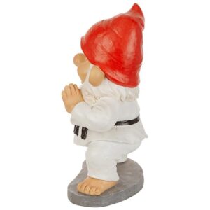 Design Toscano QM7511103 8 Inch Karate Kobi Martial Arts Garden Gnome