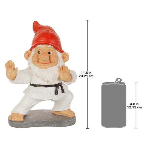 Design Toscano QM7511103 8 Inch Karate Kobi Martial Arts Garden Gnome