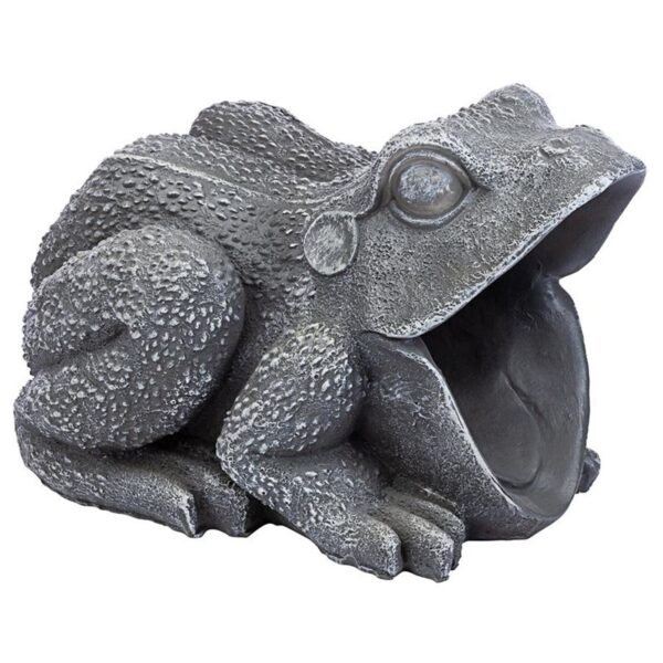 Design Toscano QM7512081 6 1/2 Inch Frog Gutter Guardian Downspout Statue