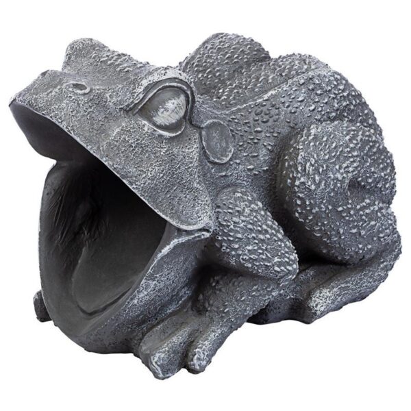 Design Toscano QM7512081 6 1/2 Inch Frog Gutter Guardian Downspout Statue