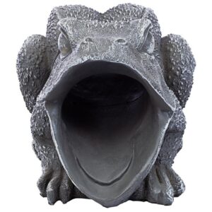 Design Toscano QM7512081 6 1/2 Inch Frog Gutter Guardian Downspout Statue