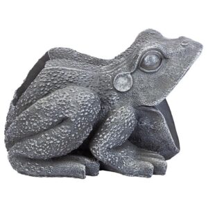 Design Toscano QM7512081 6 1/2 Inch Frog Gutter Guardian Downspout Statue