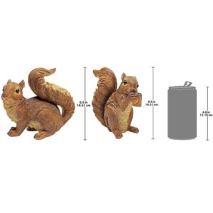 Design Toscano QM918873 3 Inch Set of Scamper and Chomper Squirrels