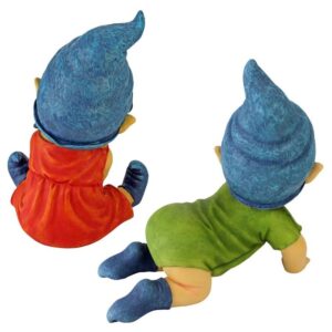 Design Toscano QM9269347 Baby Gnomes, Set of 2