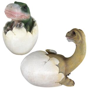 Design Toscano QM92728000 10 1/2 Inch Baby Dinosaur Eggs, Set of 2