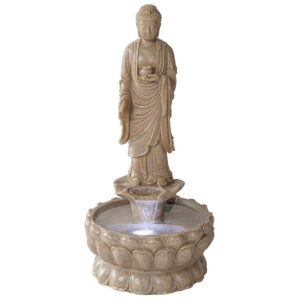 Design Toscano QN164001 15 1/2 Inch Earth Witness Illuminated Fountain