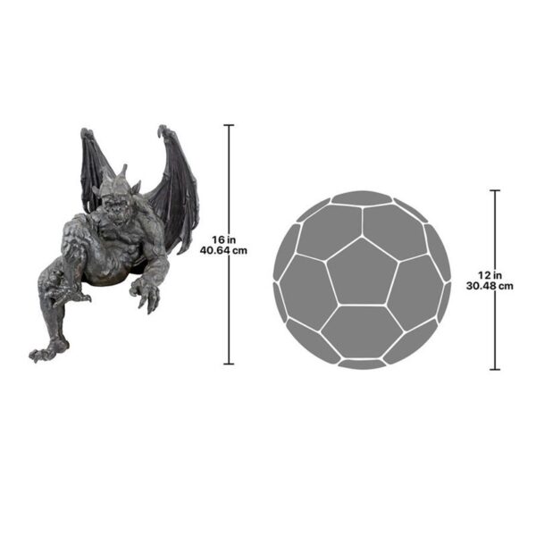 Design Toscano QS222893 9 1/2 Inch Old Studley Castle Gargoyle Sitter