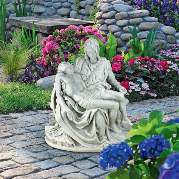 Design Toscano QS227254 17 Inch Pieta Bonded Marble Statue