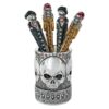 Design Toscano QS23010 3 Inch Gothic Skull Vessel and Pen Set