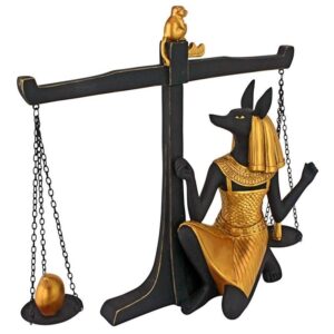 Design Toscano QS24108 10 Inch Anubis Weighing of the Heart Statue