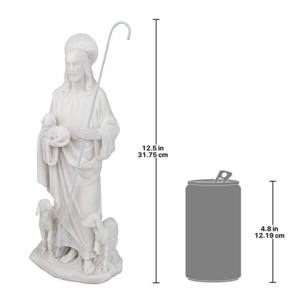 Design Toscano QS27863 5 Inch Jesus with Lambs Statue, Small